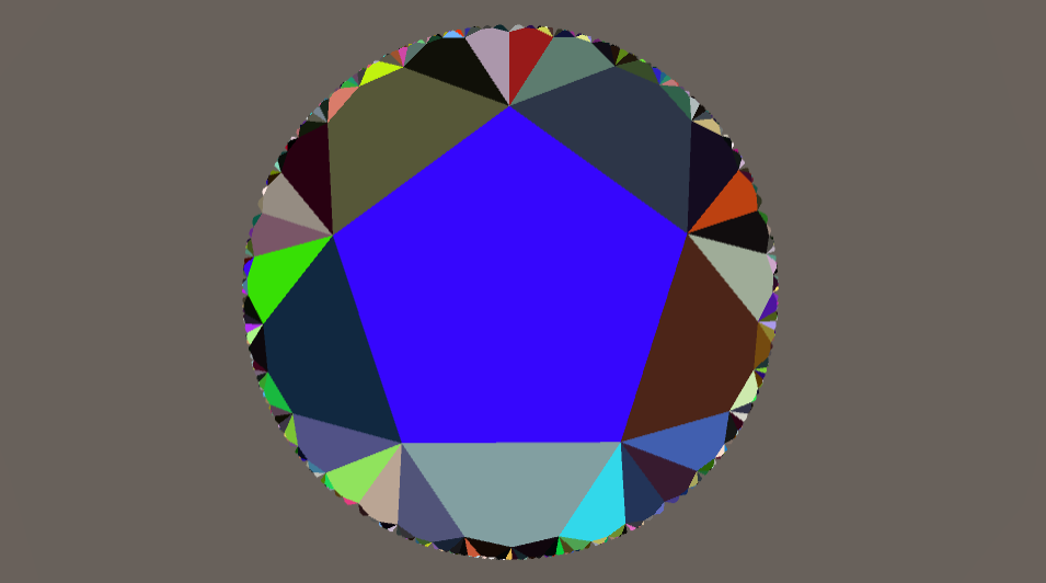 A (5,7) hyperbolic tiling